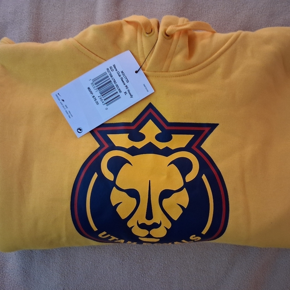 Nike Yellow Utah Royals Men's Sweatshirt - Picture 5 of 5